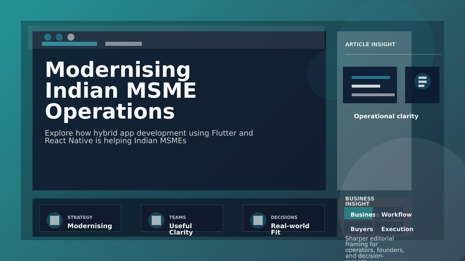 Why Hybrid Mobile Apps Are the Sweet Spot for Indian MSMEs Seeking Faster Digital Growth