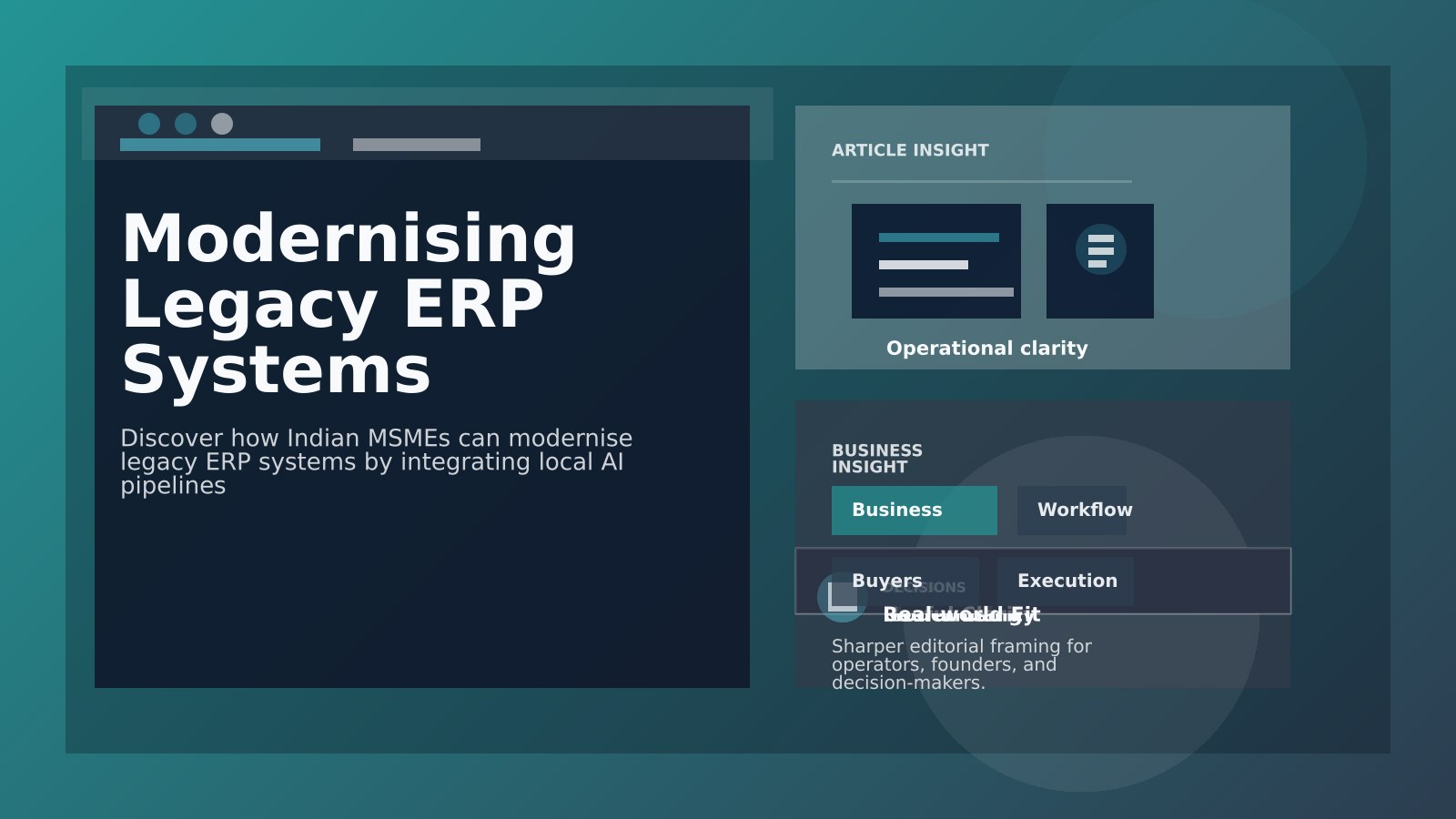 Modernising Legacy ERP Systems in Indian MSMEs: How Local AI Pipelines Can Cut Costs and Improve Workflow